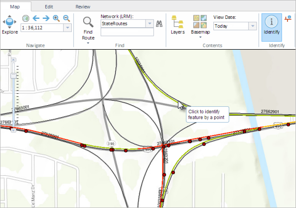 Click to identify features Click to identify features
